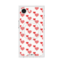 プレミアムスクエアケース with SnapMag［ Stripe Hearts - Red ］