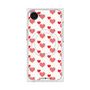プレミアムスクエアケース with SnapMag［ Stripe Hearts - Red ］