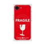 プレミアムスクエアケース with SnapMag［ FRAGILE - Red ］