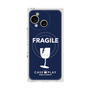 プレミアムスクエアケース with SnapMag［ FRAGILE - Navy ］