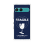 プレミアムスクエアケース with SnapMag［ FRAGILE - Navy ］