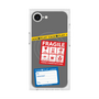 プレミアムスクエアケース with SnapMag［ FRAGILE Stickers - Gray ］