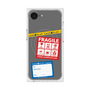 プレミアムスクエアケース with SnapMag［ FRAGILE Stickers - Gray ］