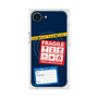 プレミアムスクエアケース with SnapMag［ FRAGILE Stickers - Navy ］