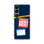 プレミアムスクエアケース with SnapMag［ FRAGILE Stickers - Navy ］