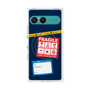 プレミアムスクエアケース with SnapMag［ FRAGILE Stickers - Navy ］