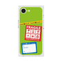 プレミアムスクエアケース with SnapMag［ FRAGILE Stickers - Green ］