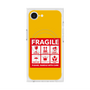 プレミアムスクエアケース with SnapMag［ FRAGILE Sticker - Yellow ］