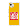 プレミアムスクエアケース with SnapMag［ FRAGILE Sticker - Yellow ］