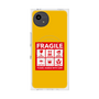 プレミアムスクエアケース with SnapMag［ FRAGILE Sticker - Yellow ］