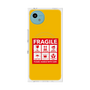 プレミアムスクエアケース with SnapMag［ FRAGILE Sticker - Yellow ］
