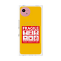 プレミアムスクエアケース with SnapMag［ FRAGILE Sticker - Yellow ］