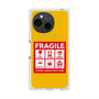 プレミアムスクエアケース with SnapMag［ FRAGILE Sticker - Yellow ］