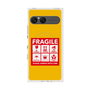 プレミアムスクエアケース with SnapMag［ FRAGILE Sticker - Yellow ］
