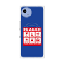 プレミアムスクエアケース with SnapMag［ FRAGILE Sticker - Blue ］