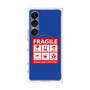プレミアムスクエアケース with SnapMag［ FRAGILE Sticker - Blue ］