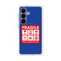 プレミアムスクエアケース with SnapMag［ FRAGILE Sticker - Blue ］
