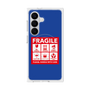 プレミアムスクエアケース with SnapMag［ FRAGILE Sticker - Blue ］