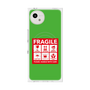 プレミアムスクエアケース with SnapMag［ FRAGILE Sticker - Green ］