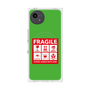 プレミアムスクエアケース with SnapMag［ FRAGILE Sticker - Green ］