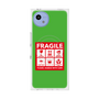 プレミアムスクエアケース with SnapMag［ FRAGILE Sticker - Green ］