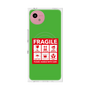 プレミアムスクエアケース with SnapMag［ FRAGILE Sticker - Green ］