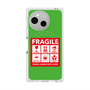 プレミアムスクエアケース with SnapMag［ FRAGILE Sticker - Green ］