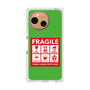 プレミアムスクエアケース with SnapMag［ FRAGILE Sticker - Green ］