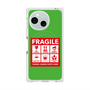 プレミアムスクエアケース with SnapMag［ FRAGILE Sticker - Green ］