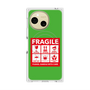 プレミアムスクエアケース with SnapMag［ FRAGILE Sticker - Green ］