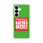 プレミアムスクエアケース with SnapMag［ FRAGILE Sticker - Green ］