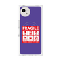 プレミアムスクエアケース with SnapMag［ FRAGILE Sticker - Purple ］