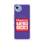 プレミアムスクエアケース with SnapMag［ FRAGILE Sticker - Purple ］