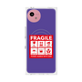 プレミアムスクエアケース with SnapMag［ FRAGILE Sticker - Purple ］