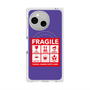 プレミアムスクエアケース with SnapMag［ FRAGILE Sticker - Purple ］