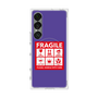 プレミアムスクエアケース with SnapMag［ FRAGILE Sticker - Purple ］