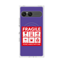 プレミアムスクエアケース with SnapMag［ FRAGILE Sticker - Purple ］