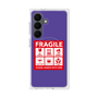 プレミアムスクエアケース with SnapMag［ FRAGILE Sticker - Purple ］