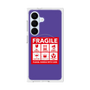 プレミアムスクエアケース with SnapMag［ FRAGILE Sticker - Purple ］