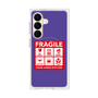 プレミアムスクエアケース with SnapMag［ FRAGILE Sticker - Purple ］