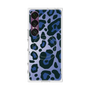 プレミアムスクエアケース with SnapMag［ Leopard - Blue ］