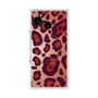 プレミアムスクエアケース with SnapMag［ Leopard - Red ］