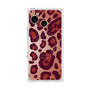 プレミアムスクエアケース with SnapMag［ Leopard - Red ］