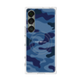 プレミアムスクエアケース with SnapMag［ Camouflage - Blue ］