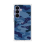 プレミアムスクエアケース with SnapMag［ Camouflage - Blue ］