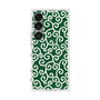 プレミアムスクエアケース with SnapMag［ 唐草模様 - Green ］