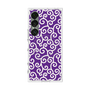 プレミアムスクエアケース with SnapMag［ 唐草模様 - Purple ］