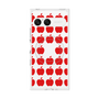 プレミアムスクエアケース with SnapMag［ Apple - Red ］