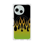 プレミアムスクエアケース with SnapMag［ 炎 - Green ］