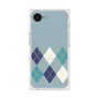 プレミアムスクエアケース with SnapMag［ Nordic Argyle - Blue ］